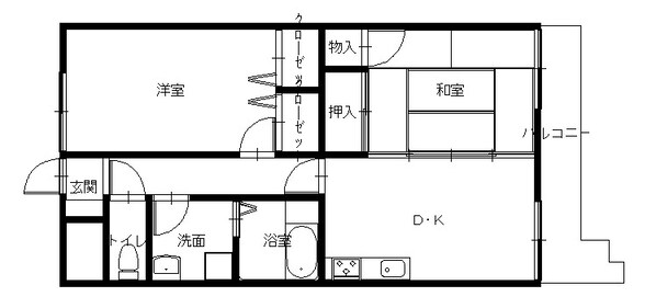 ヴューマンション松尾の物件間取画像